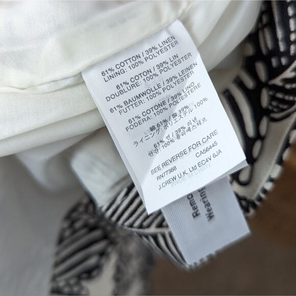 J, Crew Womens Skirt Postage Stamp Polynesian Floral Pattern Mini Skirt Size 0 - Picture 8 of 11